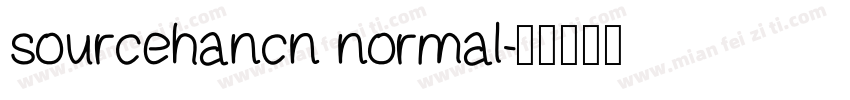 sourcehancn normal字体转换